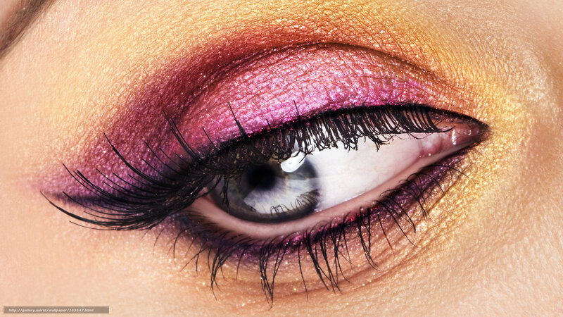 close-up of eye with makeup
