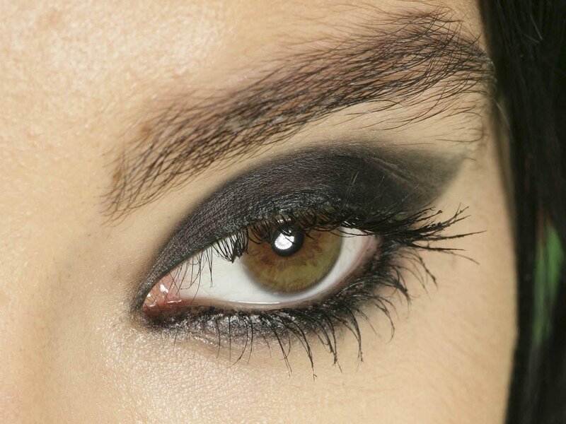 close-up of eye with makeup