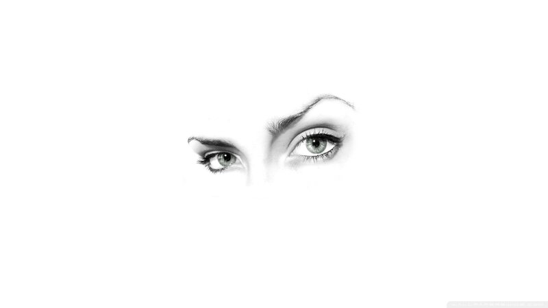 close-up of eyes