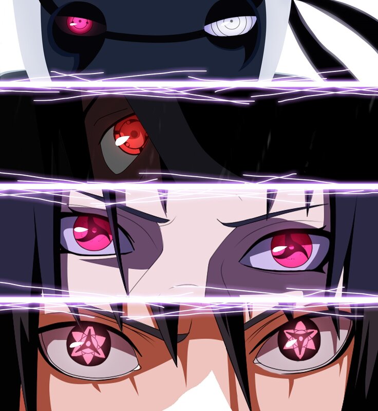Close-up of Eyes — Black, Dramatic, Manga, Chakra
