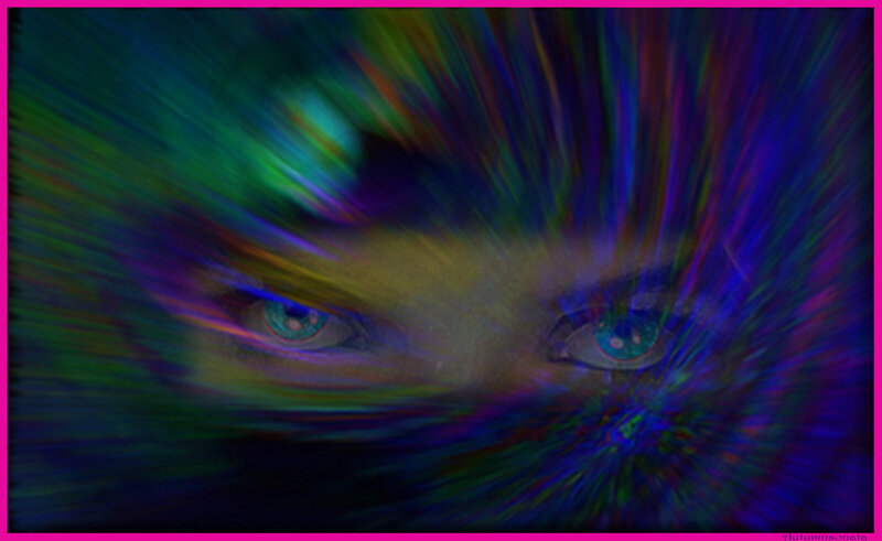Close-up of Eyes — Blue, Abstract