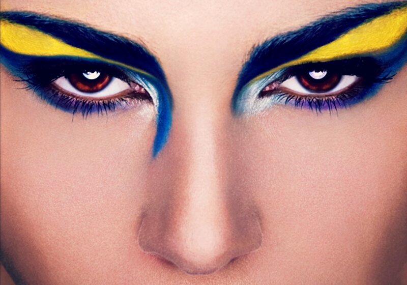 Close-up of Eyes — Blue, Dramatic, Photograph, Makeup