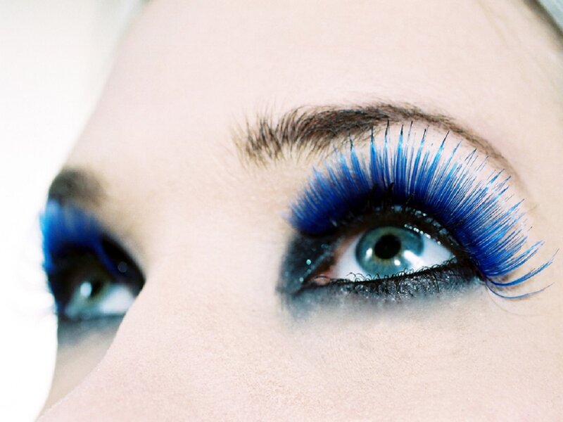 Close-up of Eyes — Blue, Dramatic, Photograph