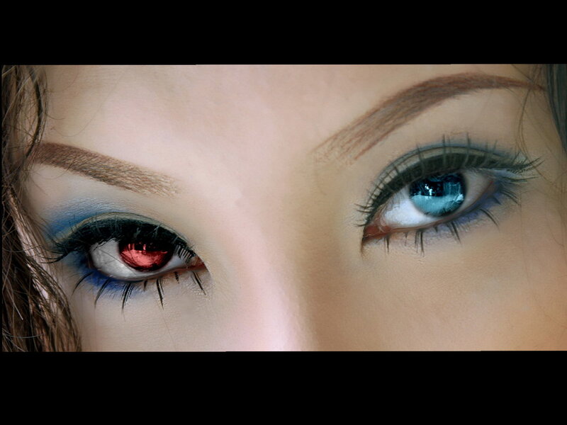 Close-up of Eyes — Blue, Dramatic