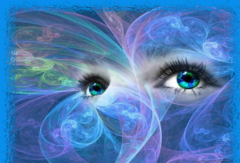 Close-up of Eyes — Blue, Ethereal