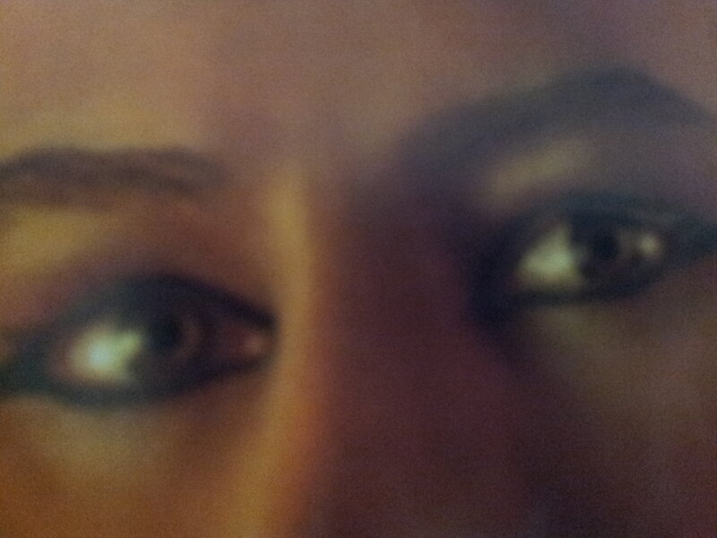 Close-up of Eyes — Brown, Intense