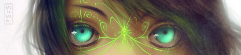 Close-up of Eyes — Green
