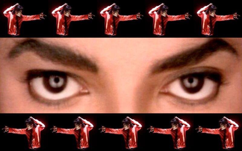 Close-up of Eyes — Red, Dramatic