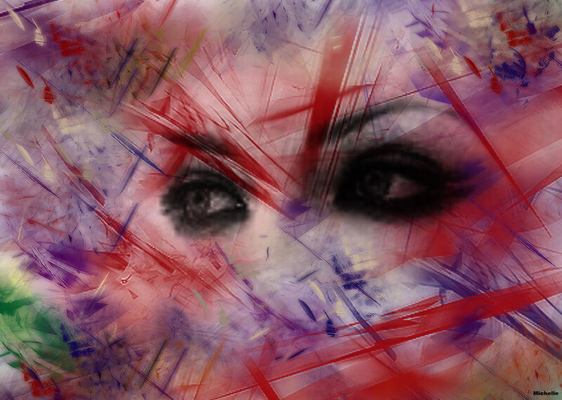 Close-up of Eyes — Red