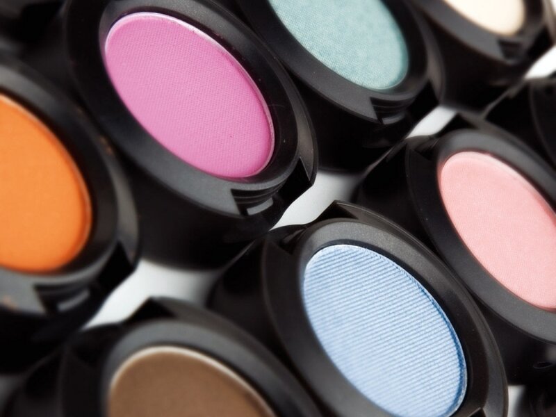 Close-up of Eyeshadow Pans