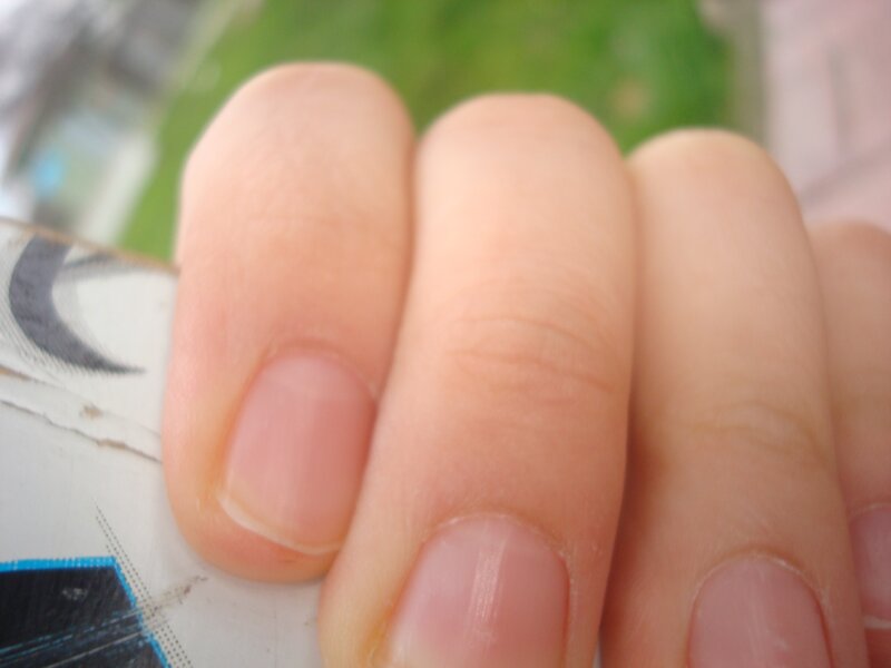 close-up of fingers