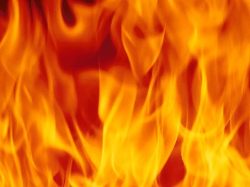 Close-up of Flames — Orange, Intense, Photograph, Fire