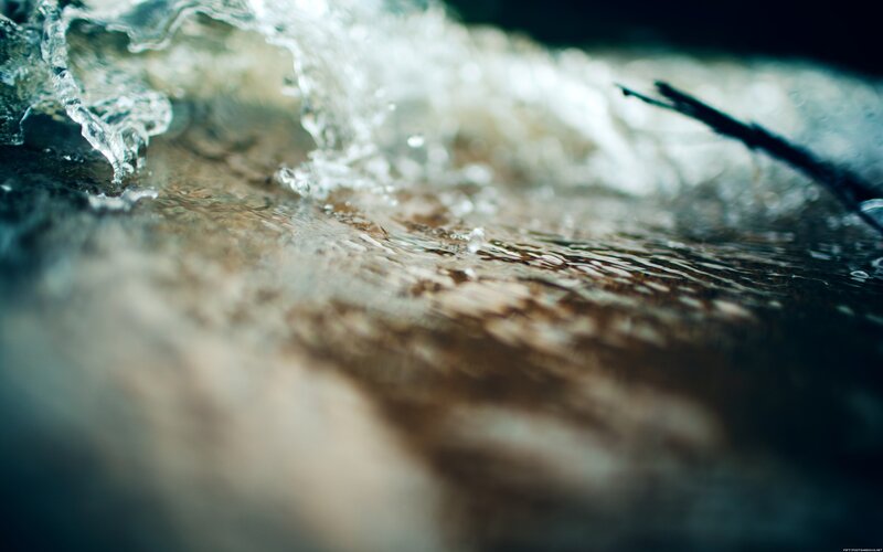 Close-up of flowing water