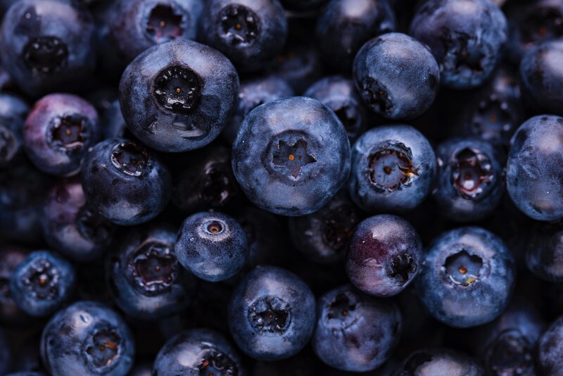 Close-up of fresh blueberries