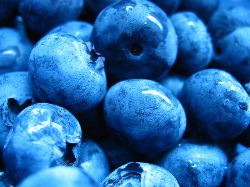 Close-up of fresh blueberries