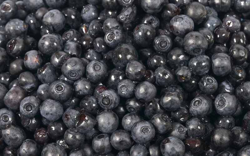 Close-up of fresh blueberries