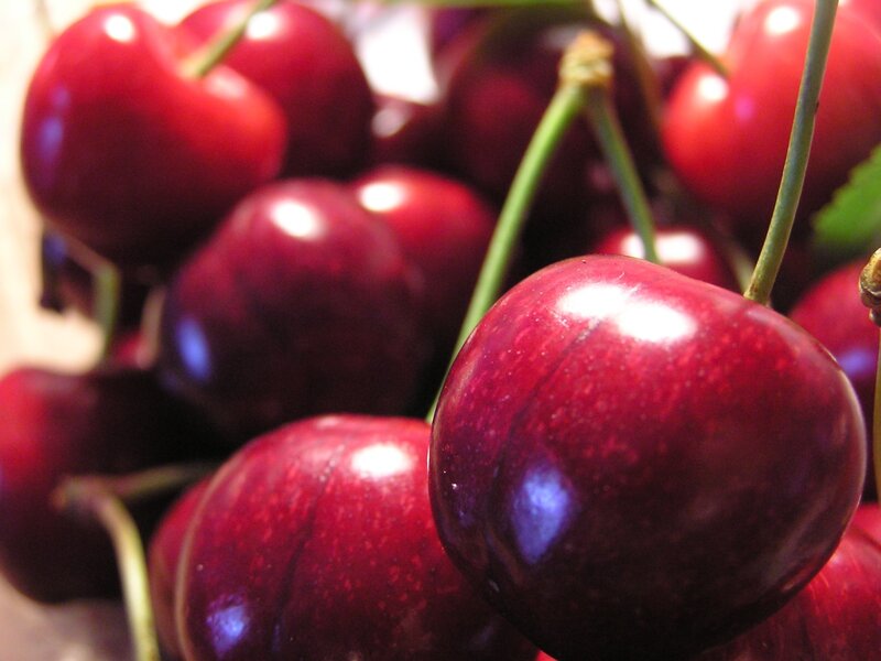 Close-up of fresh cherries