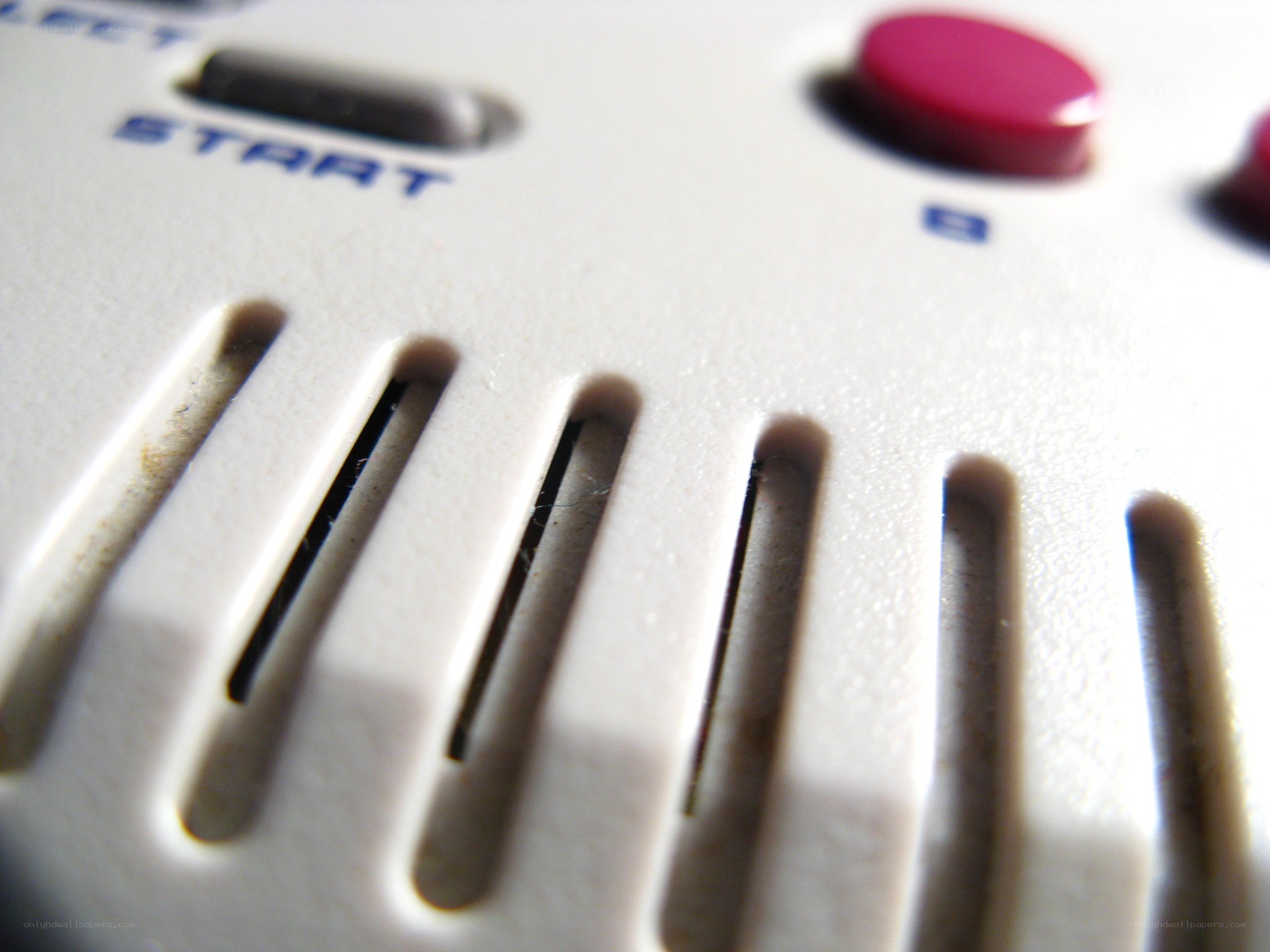 close-up of game controller
