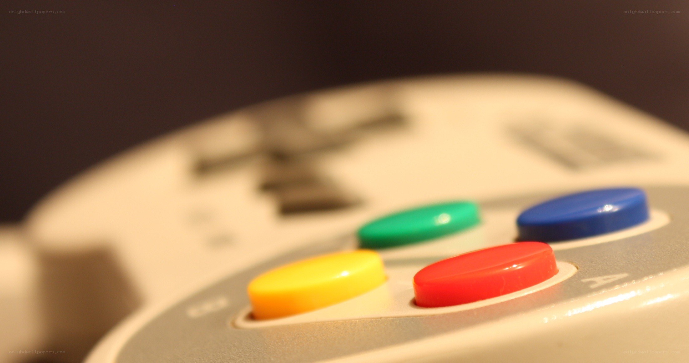Close-up of game controller buttons
