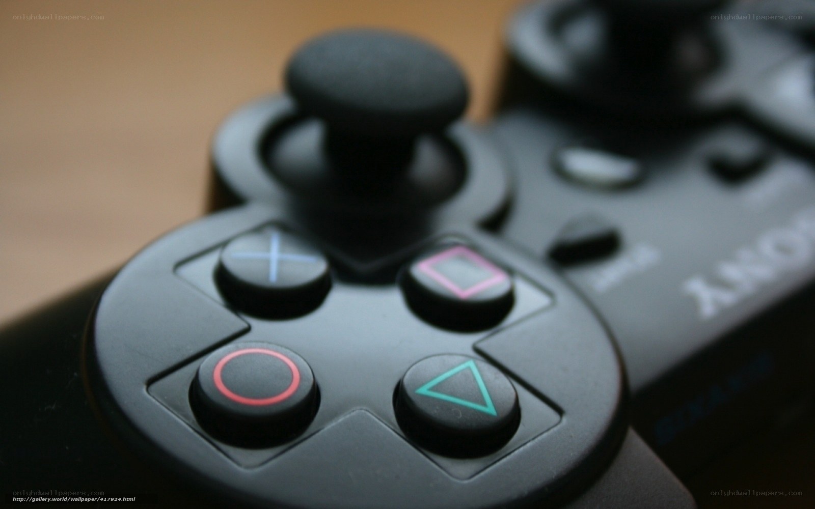 close-up of game controller