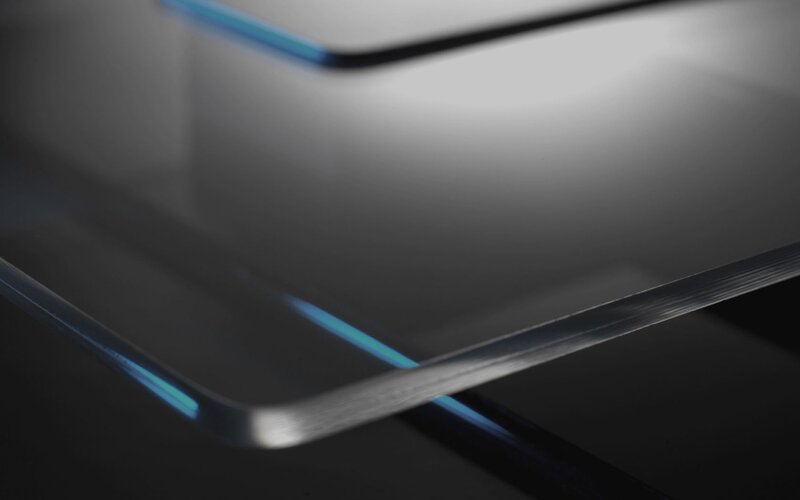 Close-up of Glass Surface — Black