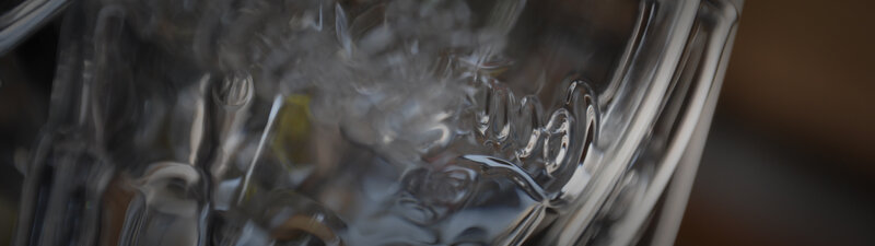 close-up of glass texture