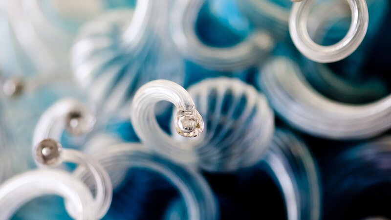 Close-up of glass tubes