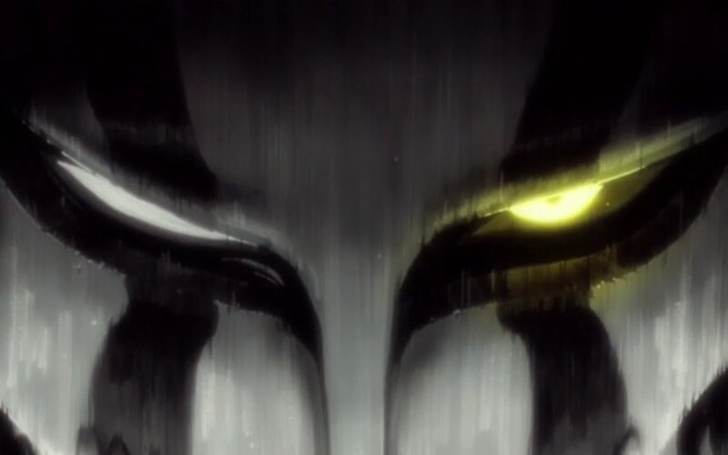 close-up of glowing eyes