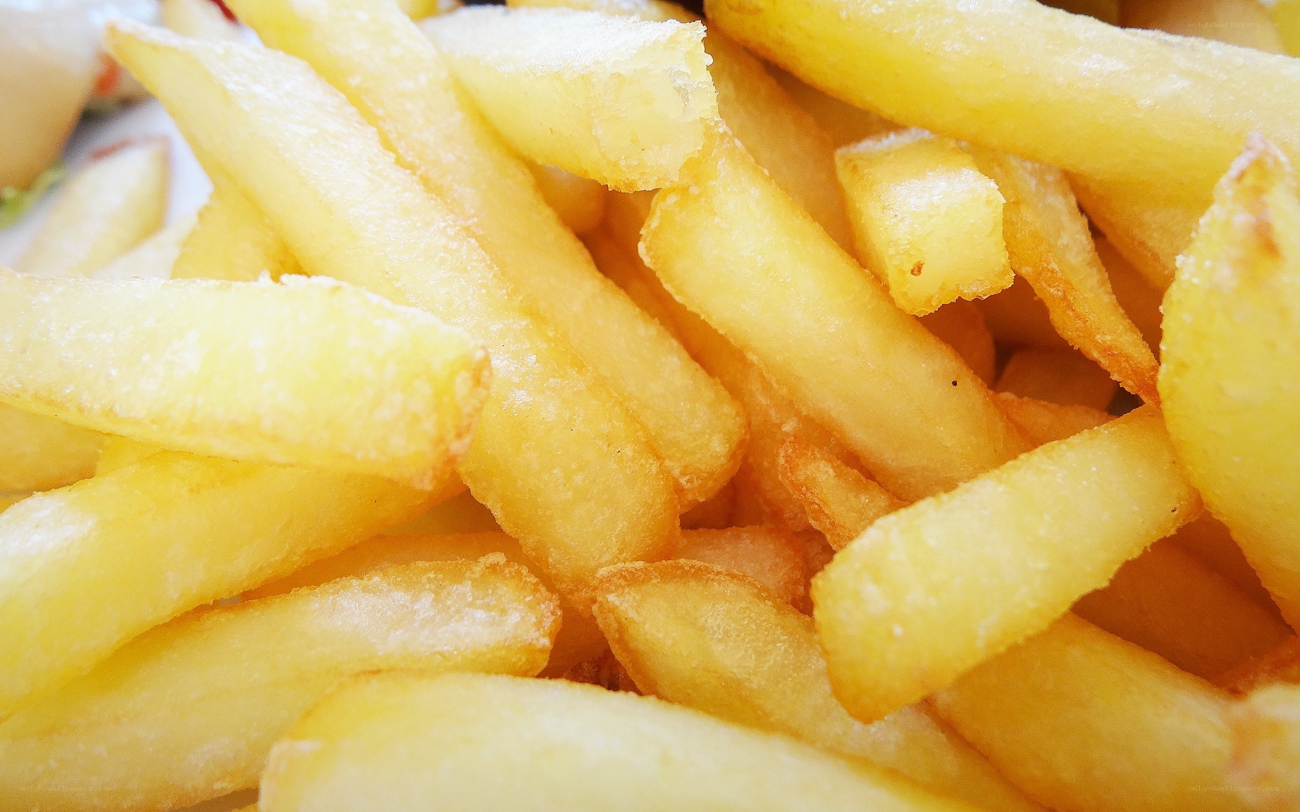 Close-up of golden french fries