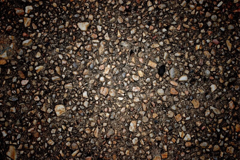 close-up of gravel surface