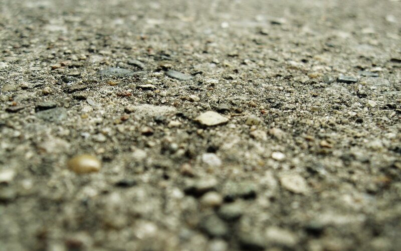 close-up of gravel surface