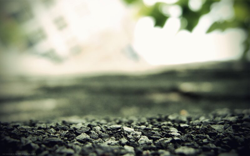 Close-up of Gravel Surface — Gray, Calm, Afternoon