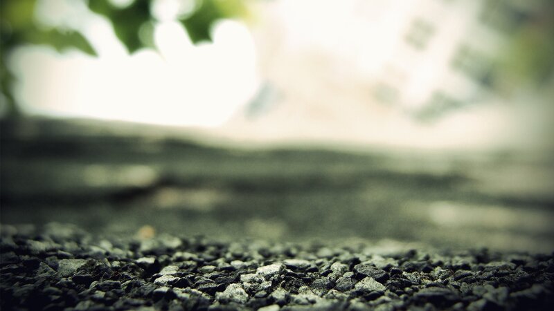 Close-up of gravel surface