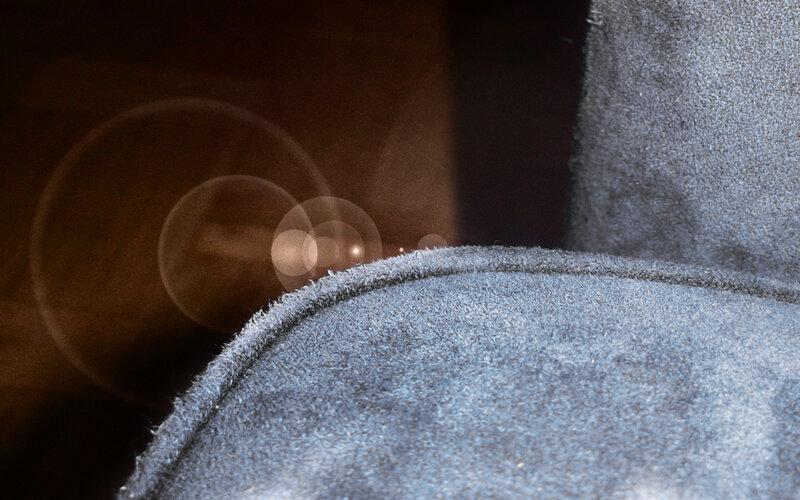 close-up of gray fabric