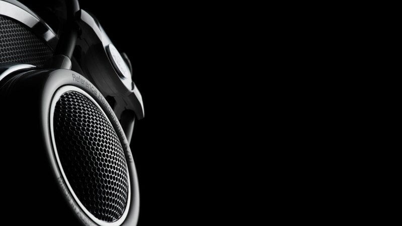Close-up of Headphones — Black