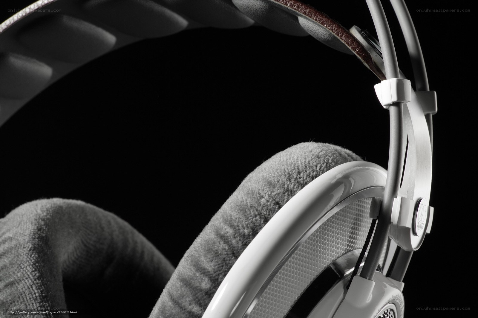 close-up of headphones