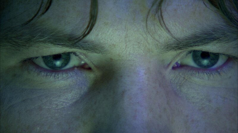 close-up of human eyes