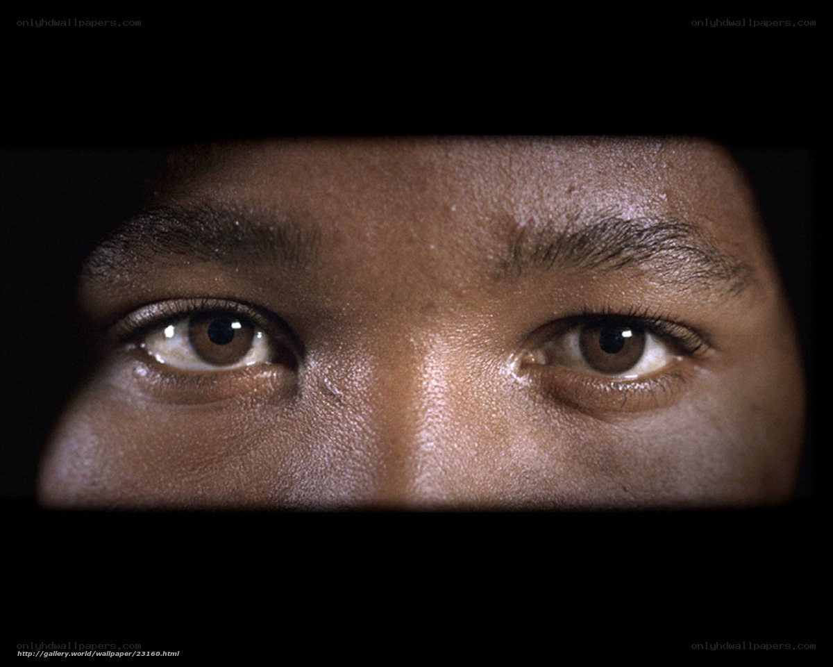 close-up of human eyes
