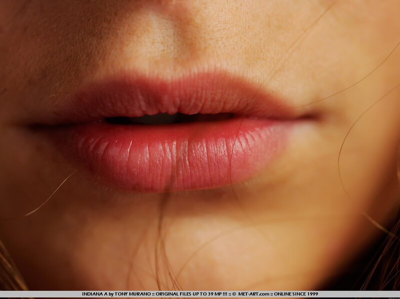 Close-up of Human Lips — Pink
