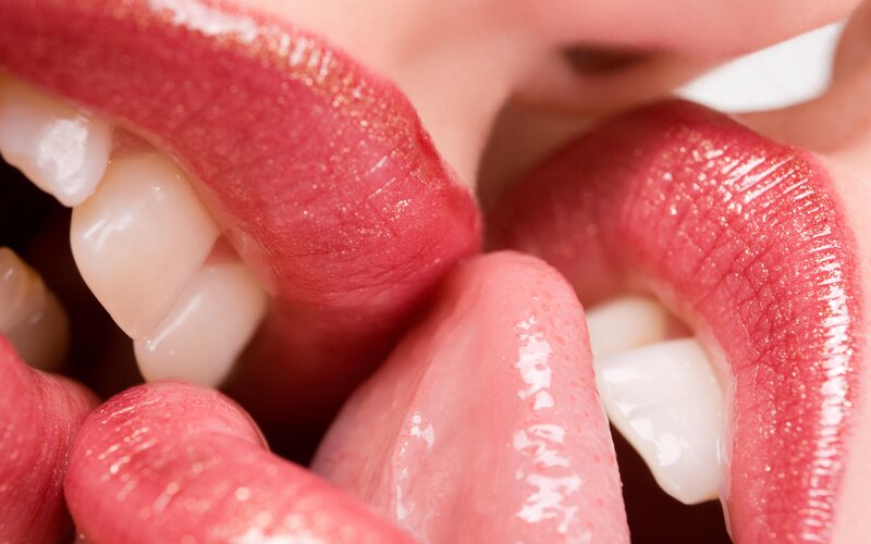 close-up of human mouth