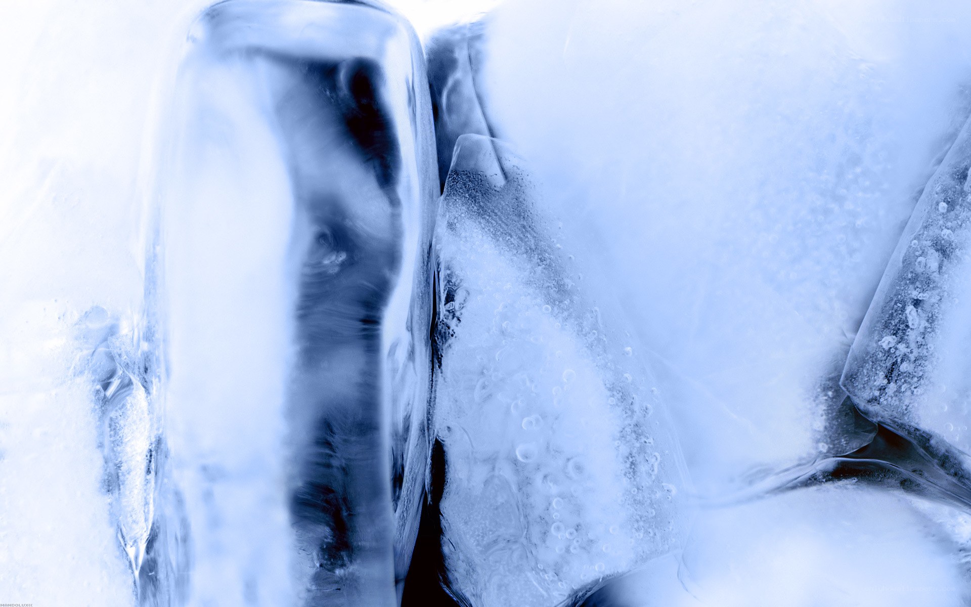 Close-up of ice cubes