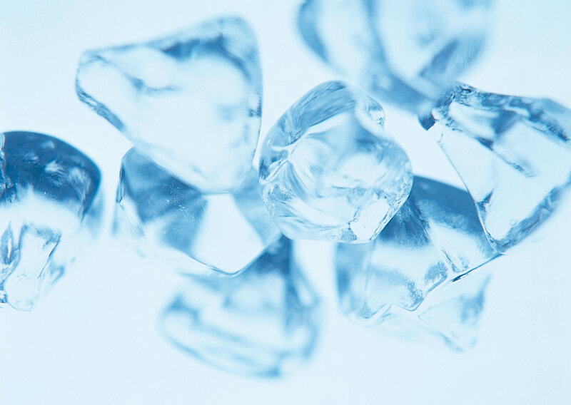 Close-up of ice cubes
