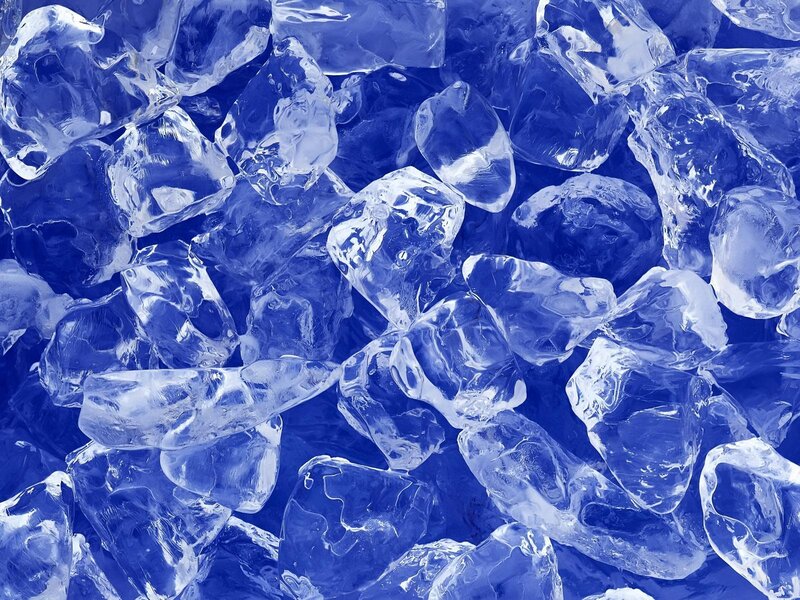 Close-up of ice cubes