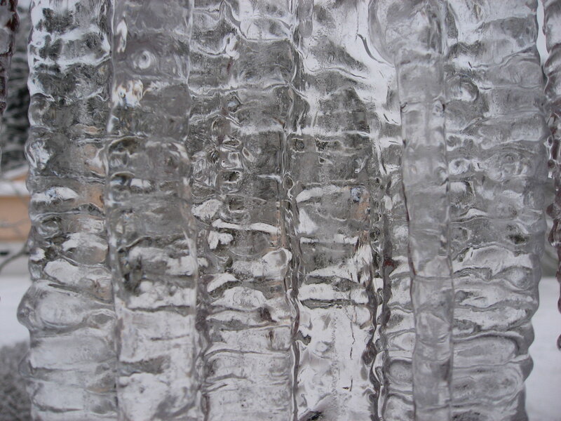Close-up of icicles
