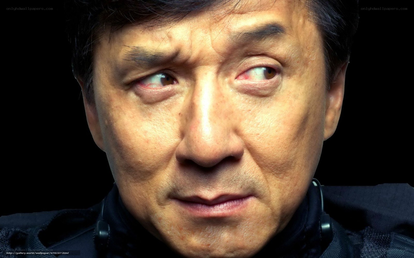 close-up of Jackie Chan