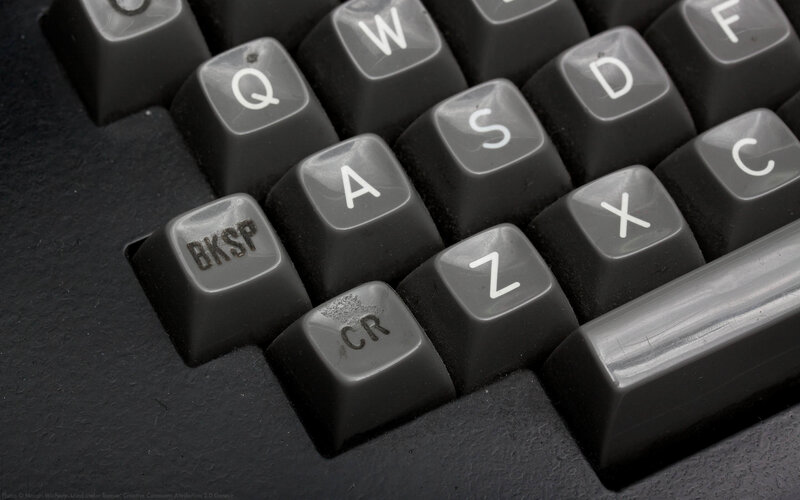close-up of keyboard keys