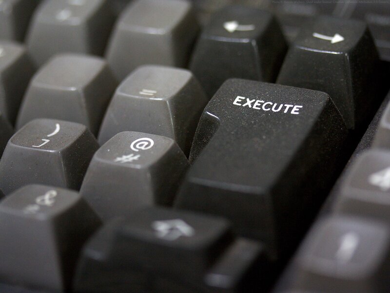close-up of keyboard keys