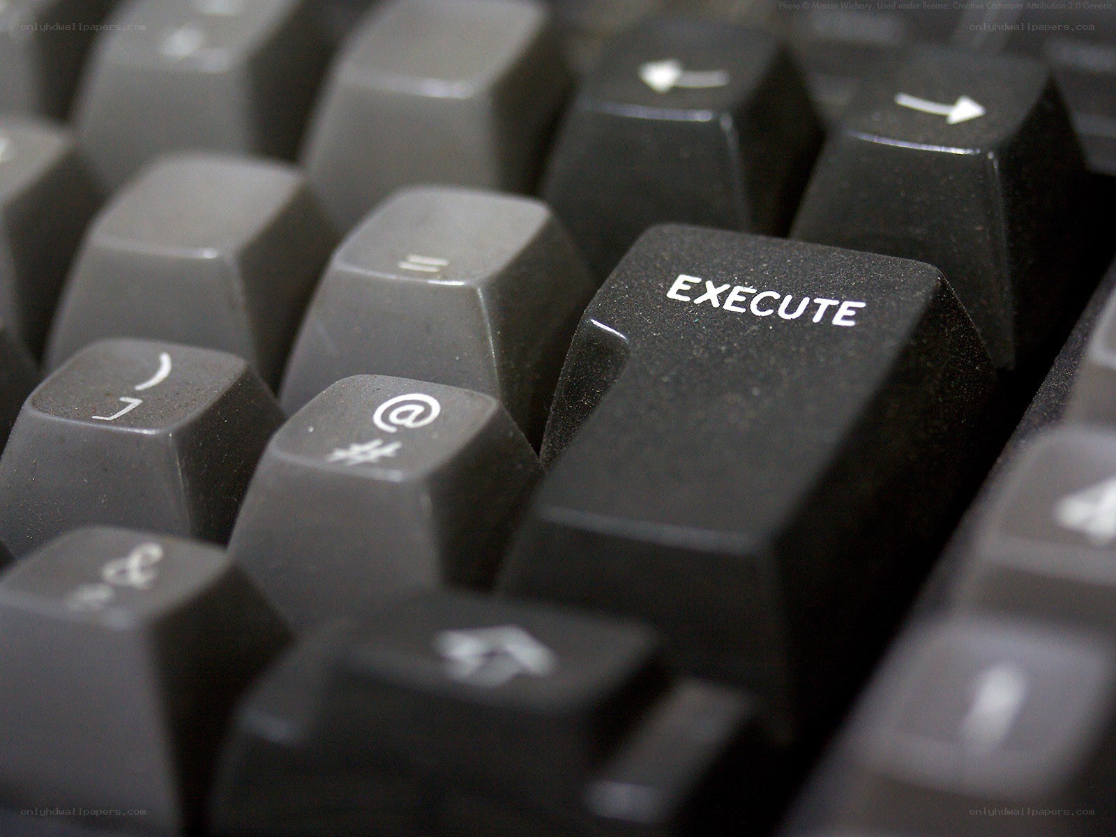 close-up of keyboard keys