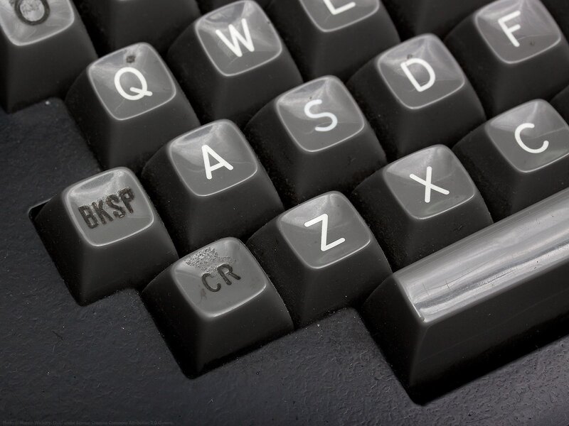 close-up of keyboard keys
