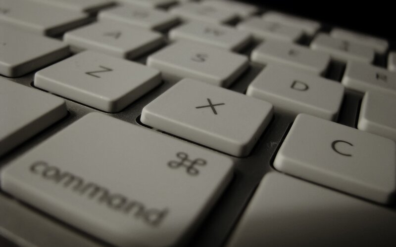 close-up of keyboard keys